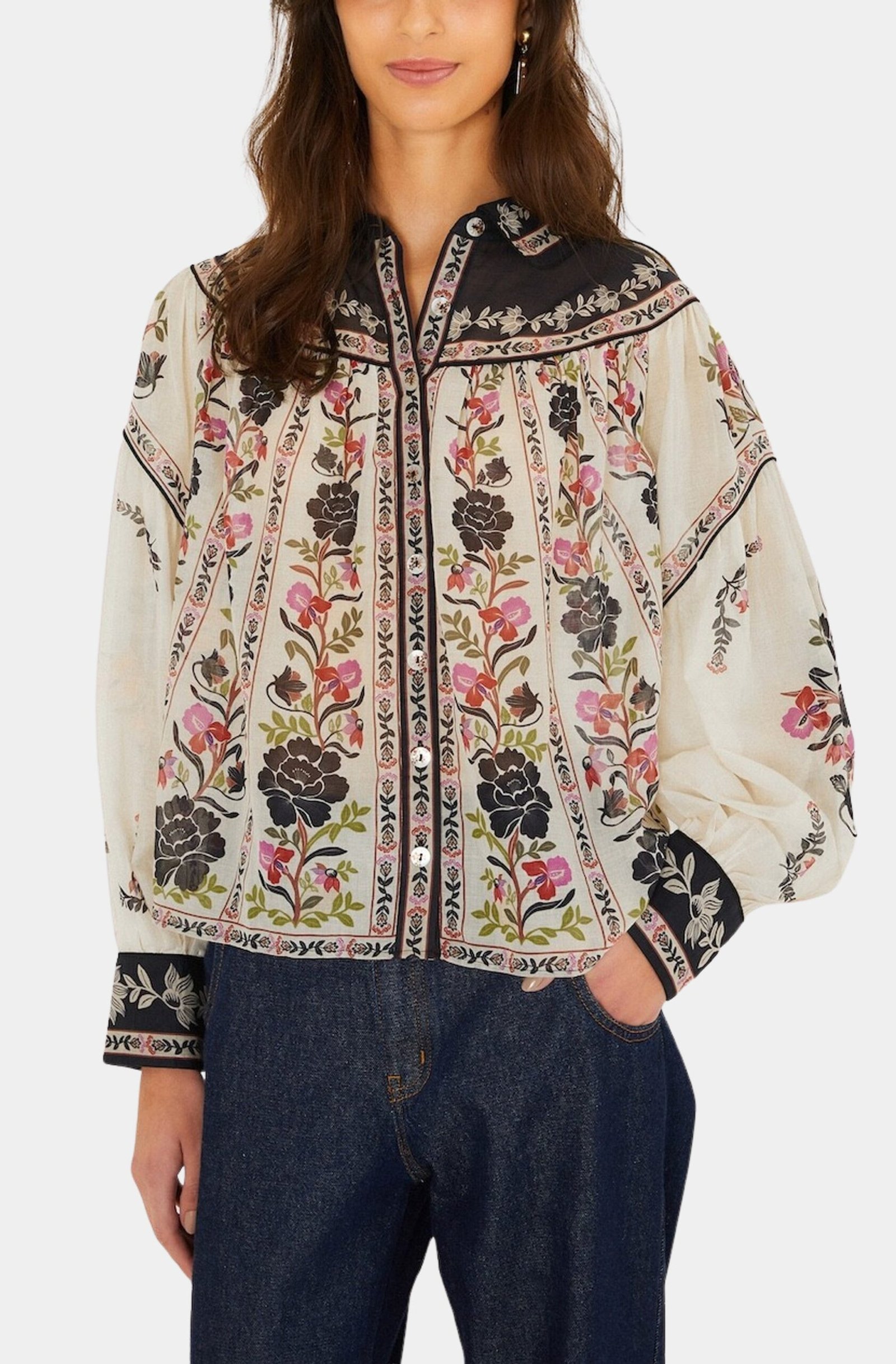 Delicate Floral Cream Blouse product image 1