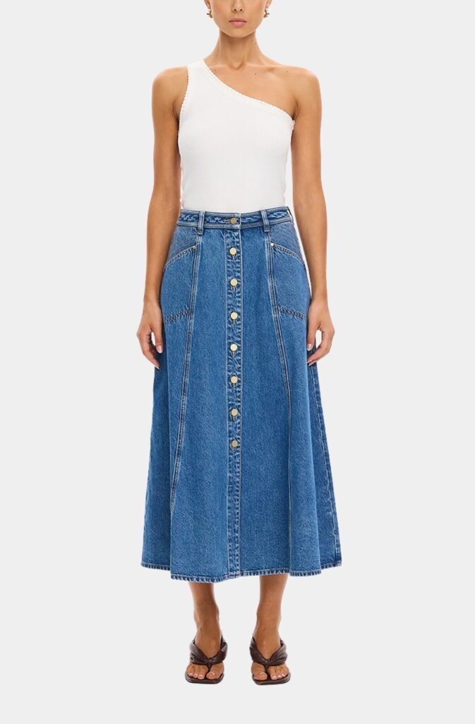 Rita Denim Midi Skirt product image 1
