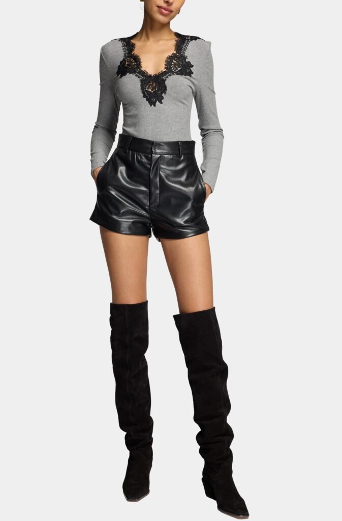 Jax Vegan Leather Shorts product image 1