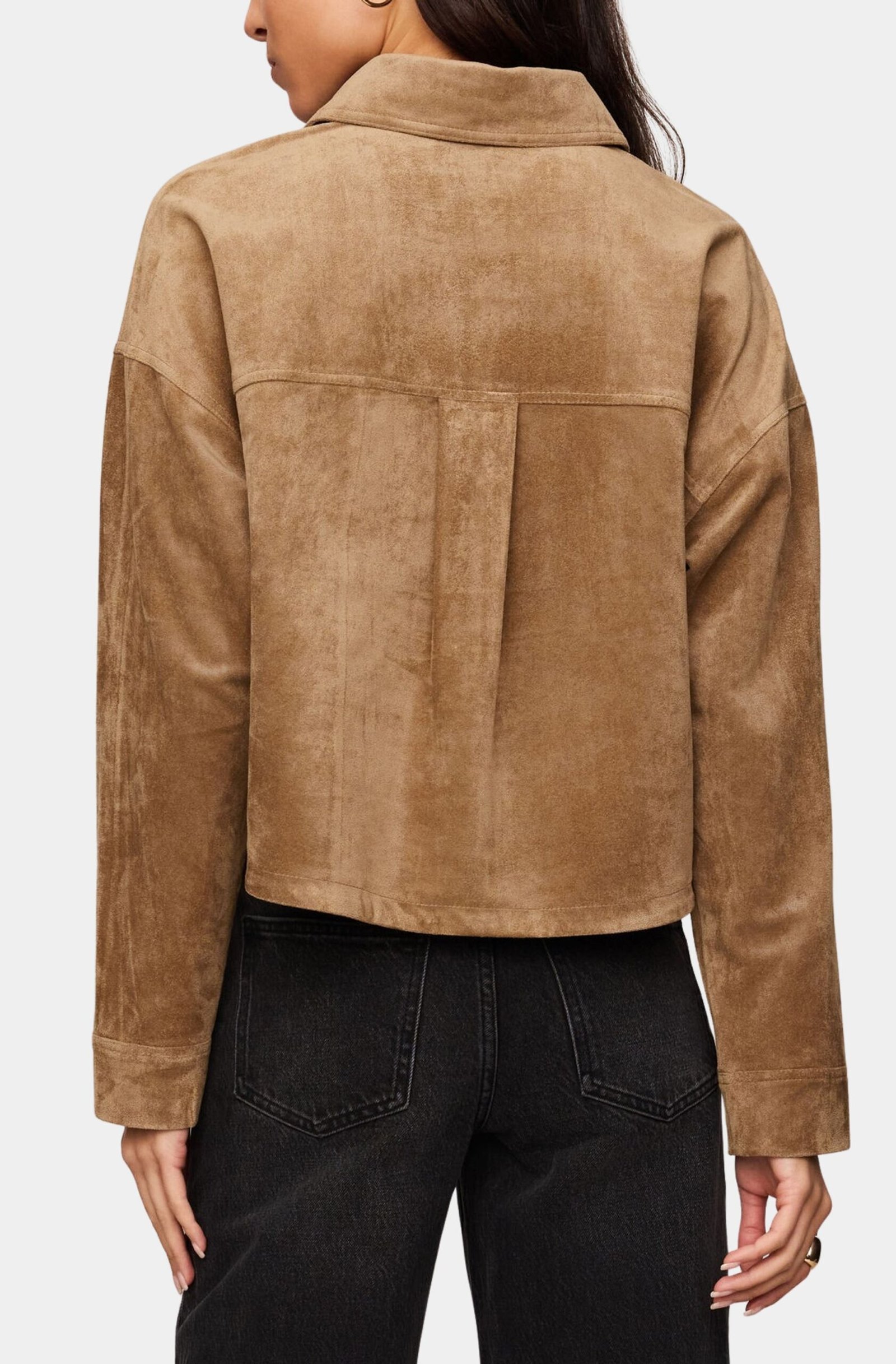 All Day Cropped Suede Jacket product image 2